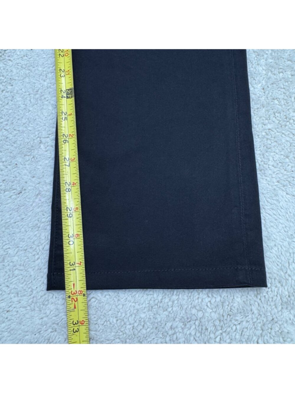 NWT AG Everett Men's Sueded Sateen Black Slim Straight Pants Mid Rise, 32x32 - Picture 10 of 12